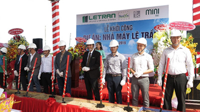 GROUND BREAKING CEREMONY OF LE TRAN FACTORY PROJECT